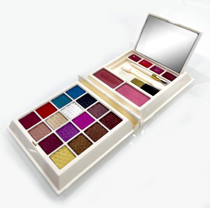 JUST GOLD JustGold Professional All In One Makeup Palette Kit 16 Colors Eyeshadows Blusher Lipgloss Makeup Kit 950 - Image 2