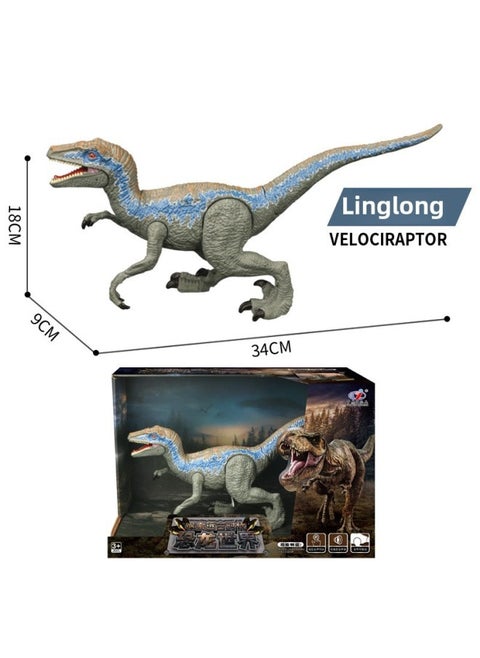 Children's Simulation Dinosaur Toy Model Joint Movable Sound Function Tyrannosaurus Rex Brachiosaurus Raptors Dinosaur Call-Color:F22 Velociraptor