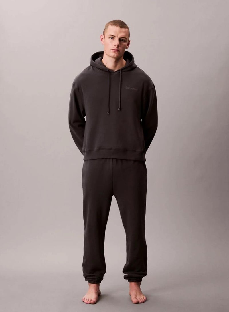 CALVIN KLEIN Cotton Terry Blend Lounge Hoodie - Image 2