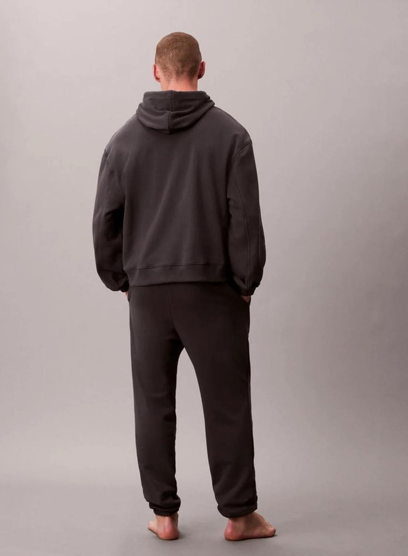 CALVIN KLEIN Cotton Terry Blend Lounge Hoodie - Image 3