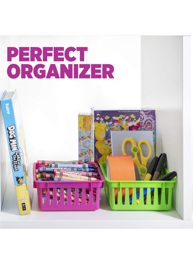 PREXTEX Classroom Storage Baskets Crayon and Pencill Container - Classroom Organization - Crayon Holder - Storage Basket, Shelf & Desk Organizer - Classrooms, Office Desk, Small Desk, and Toy Storage - Image 4