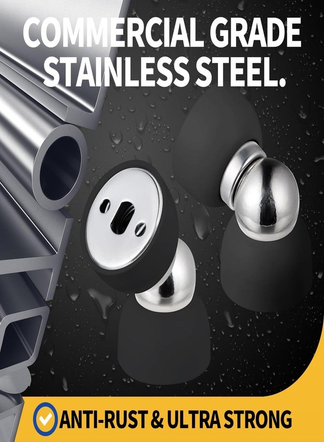 Orbica Magnetic Door Stopper 2 Pack, Self Adhesive Door Magnet Holder, Stainless Steel Door Stop for Wall/Floor, No Drill Door Stopper for Home & Office - Image 5