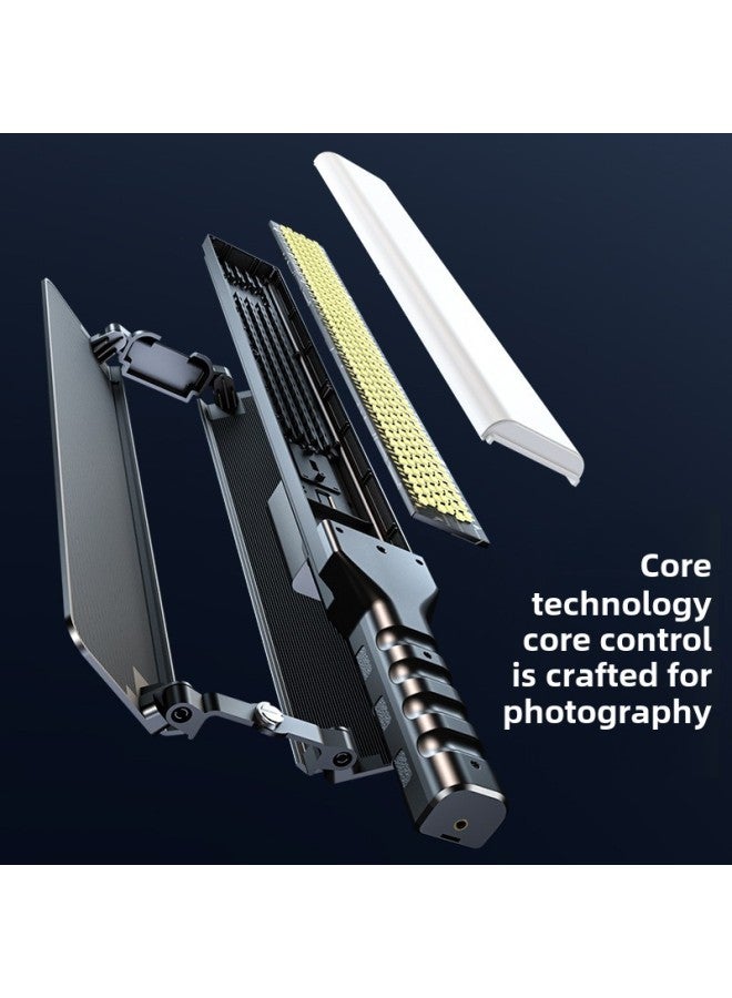 R1000 Fill Light Fill Light Handheld Stick Light RGB Portrait Photography Light LED Three-color Light Shield Fill Light Outdoor-Color:R1000 Fill Light RGB Without Battery  - Image 1