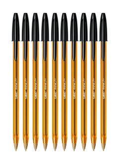 Bic 10-Piece Cristal Fine 0.8mm Tip Ballpoint Pen Black Ink  - Image 1