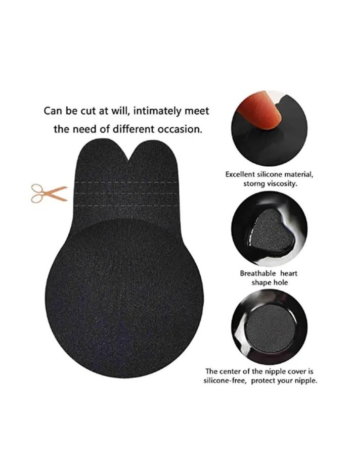 2 Pair Women Bra Sticky Bra Reusable Adhesive Strapless Backless Invisible Push Up Self Silicone Bra  - Image 3