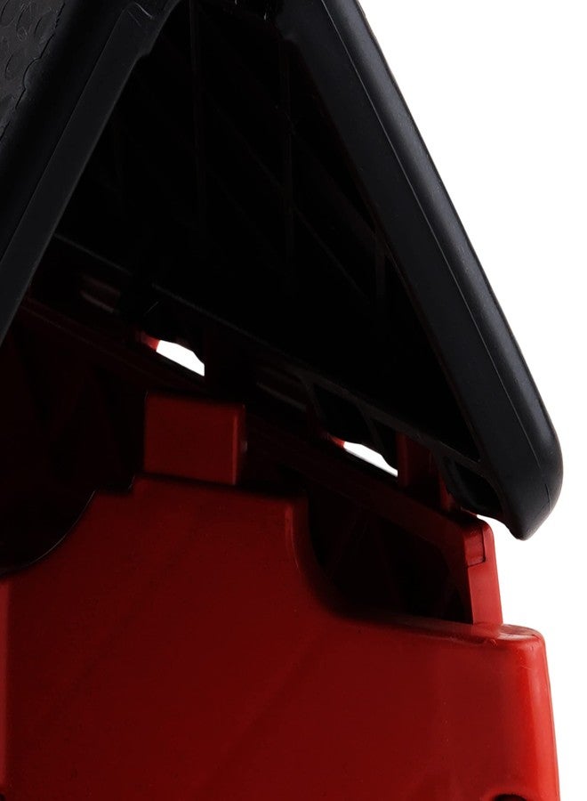 Primelife 7 Inches Plastic Folding Step Stools, Foot Stool for Kitchen Convenient Usages, Quick-Fold Step Stool (Red - Black)(Prime) - Image 4