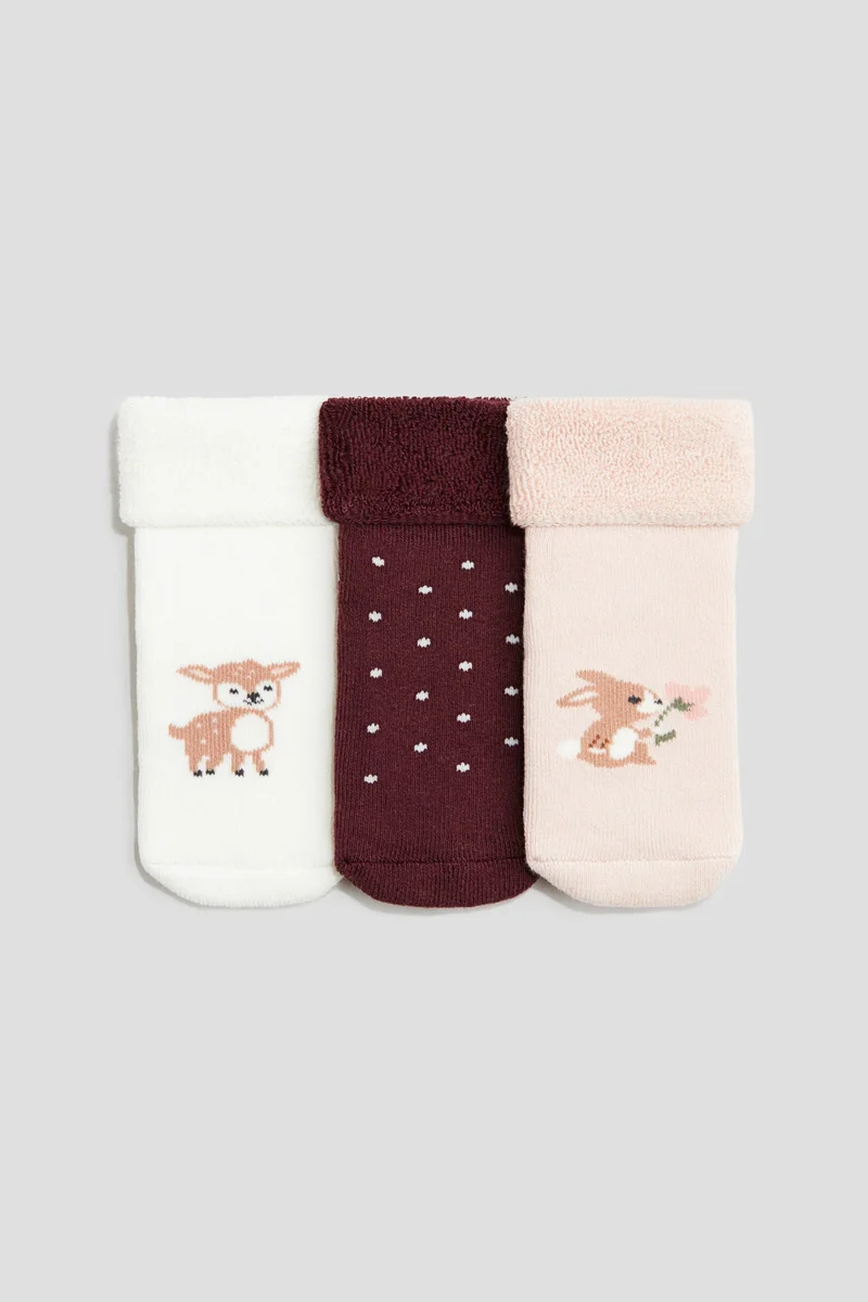 H&M 3-pack terry socks