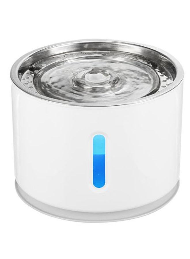 NIBEMINENT LED Automatic Water Level Window Drink Dispenser White/Silver