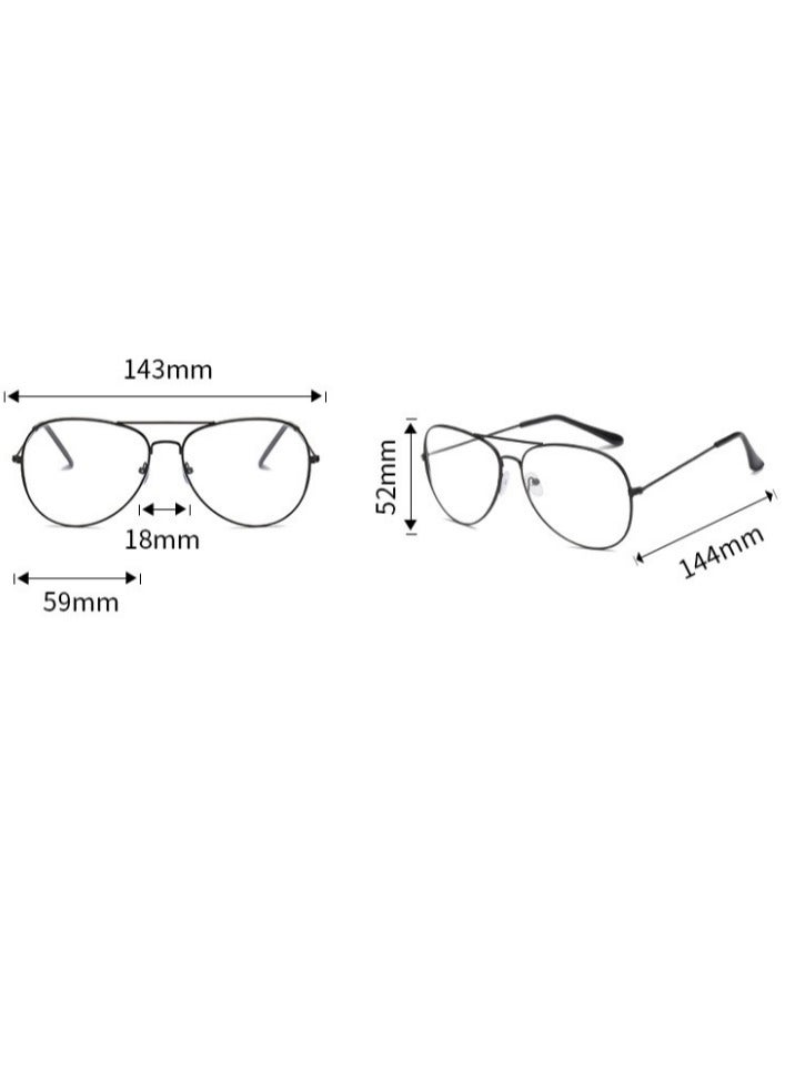 Generic Unisex Polarized Sunglasses Black Metal Frame Fashion UV Protection Shades  - Image 4