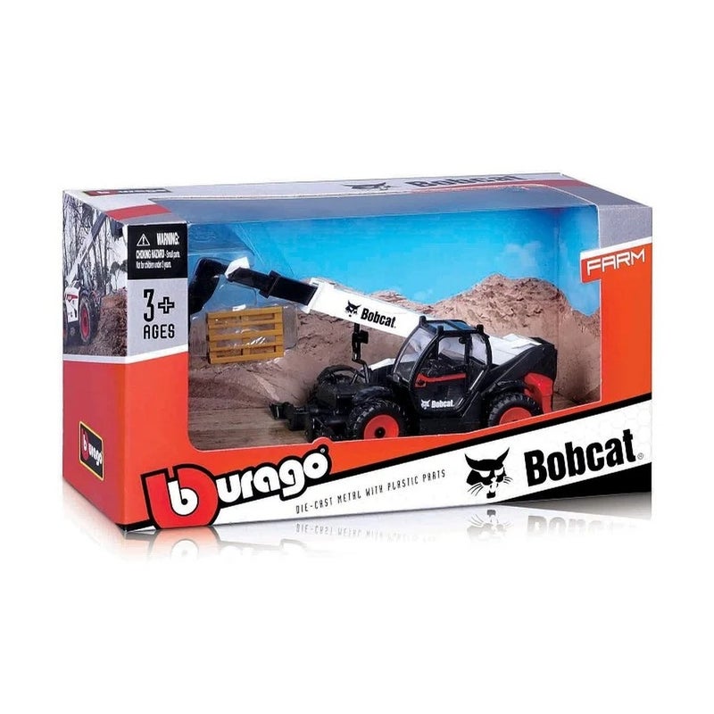 Bburago - Bobcat T40.180SLP Telescopic Telehandler 1/50 Diecast Model - 32088 - Image 4