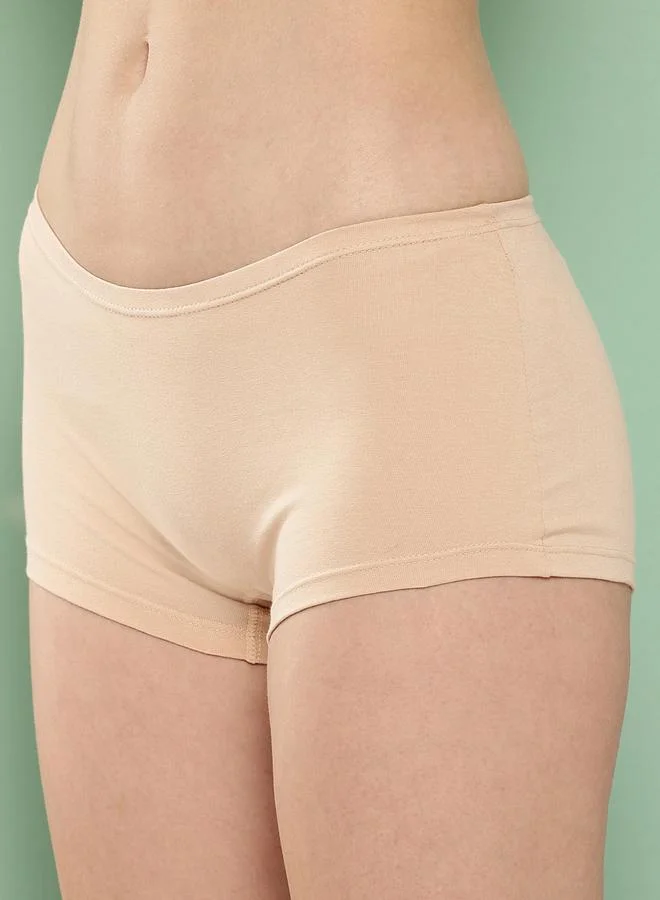 Leading Lady Leading Lady Pack of 2  - Solid Cotton Boyshorts