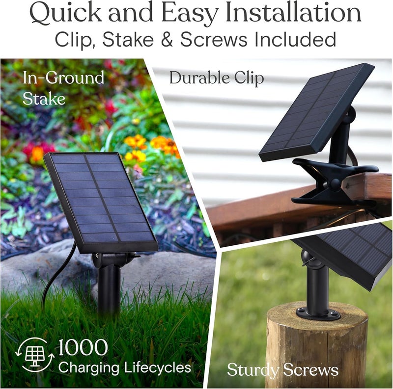 Outdoor Solar String Lights – Waterproof LED Garden Lights with Plastic Bulbs, Auto On/Off, Energy-Saving Decorative Lighting for Patio, Yard, Balcony, Party, and Holiday Décor (10MTR/20BULBS) - Image 3
