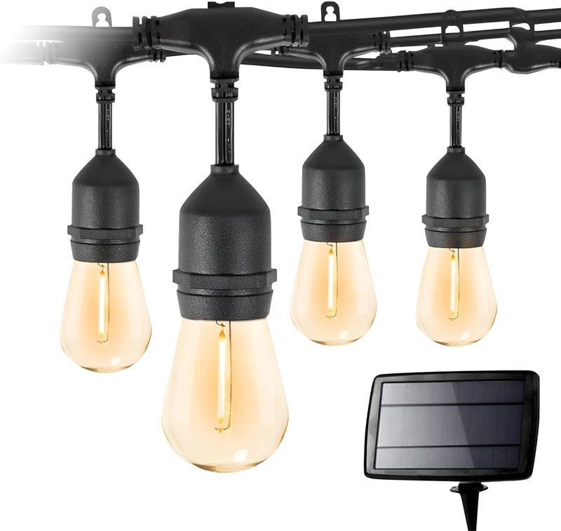 Outdoor Solar String Lights – Waterproof LED Garden Lights with Plastic Bulbs, Auto On/Off, Energy-Saving Decorative Lighting for Patio, Yard, Balcony, Party, and Holiday Décor (10MTR/20BULBS) - Image 1