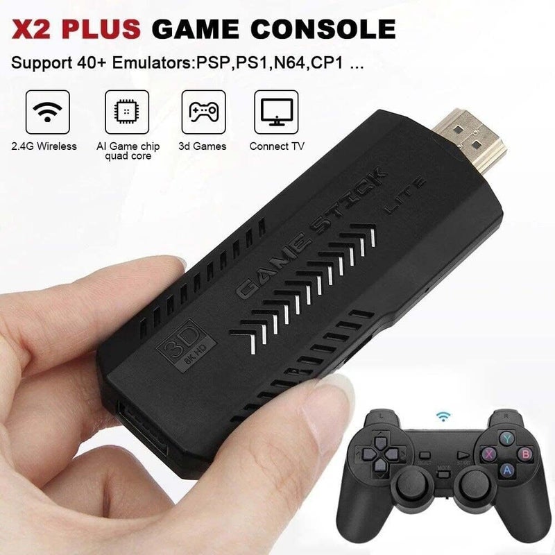 Retro game console, X2 Plus retro console, dual wireless control, over 40000 games, 128 GB - Image 4