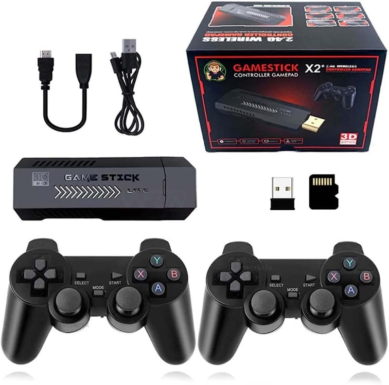 Retro game console, X2 Plus retro console, dual wireless control, over 40000 games, 128 GB - Image 1