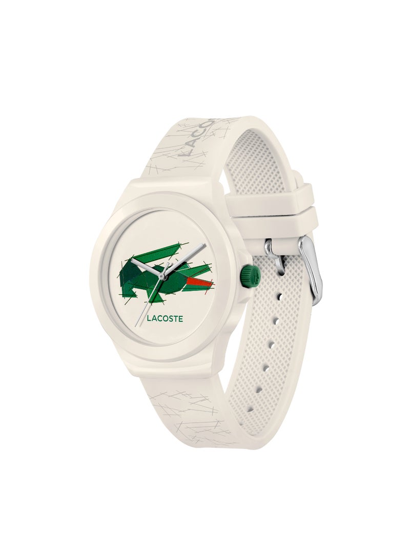 LACOSTE ساعة يد نسائية دائرية أنالوج بحالة بيضاء - 2001404 - Image 1