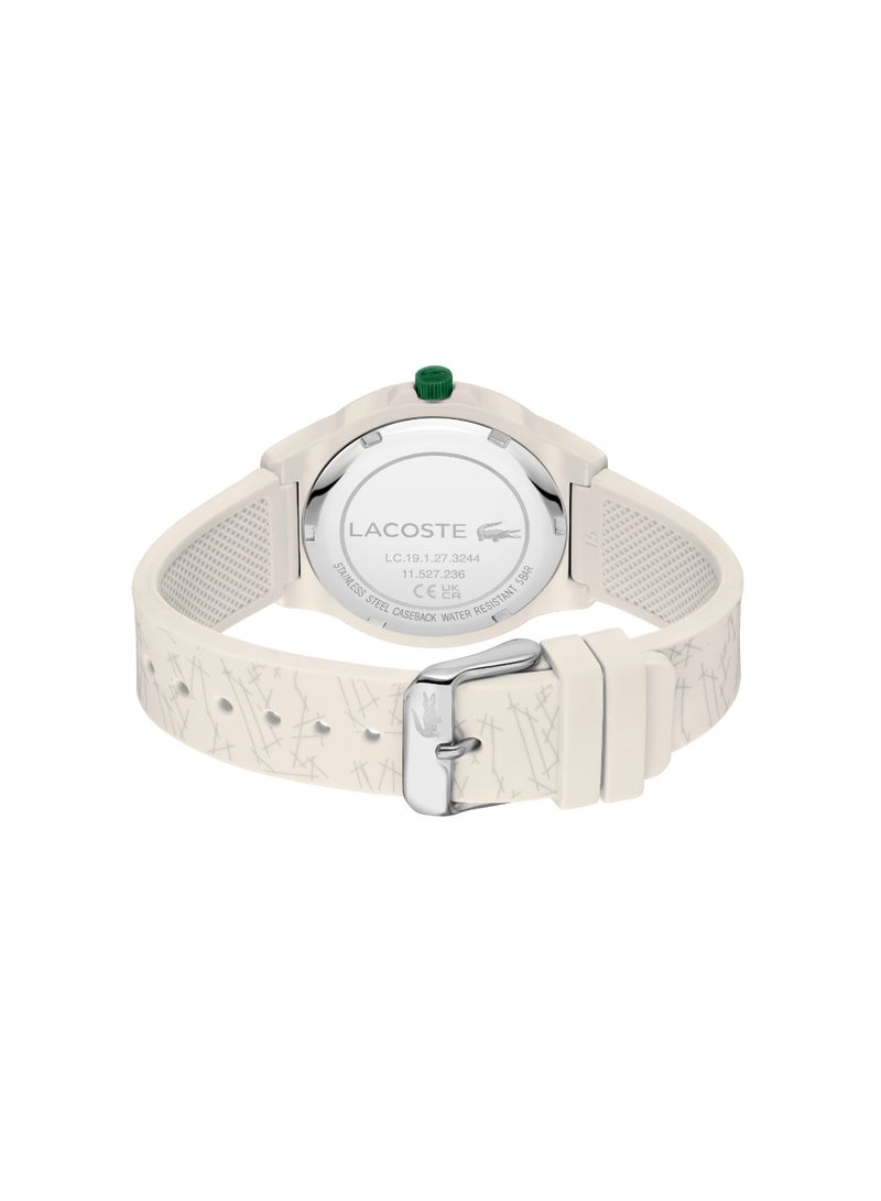 LACOSTE ساعة يد نسائية دائرية أنالوج بحالة بيضاء - 2001404 - Image 3