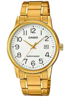 CASIO Casio Men's White Dial Stainless Steel Band Watch - MTP-V002G-7B2UDF  - Image 1