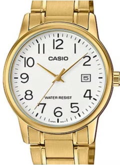 CASIO Casio Men's White Dial Stainless Steel Band Watch - MTP-V002G-7B2UDF  - Image 2