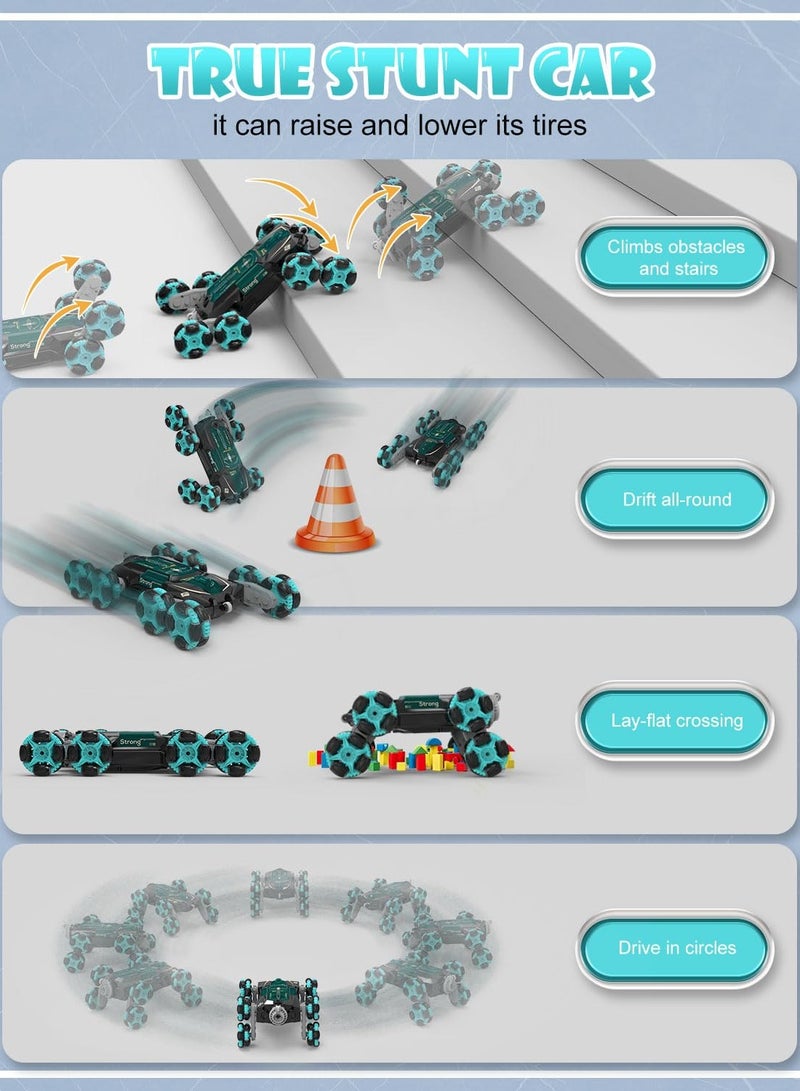 Excefore Stunt Car RC Gesture Sensor Best Toy, Racing Drift Double-Sided Stunt Car, 2.4Ghz Remote Control Car, 360°Rotation Whirligig Off-road Vehicle Gift for Kids Boys Birthday 8+ Year - Image 5