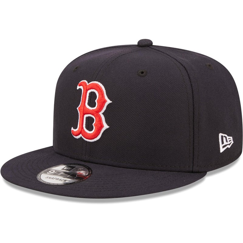 نيو ايرا New Era للجنسين-البالغين MLB 9Fifty Team Color أساسي بشعار أساسي قابل للتعديل قبعة Snapback مقاس واحد يناسب الجميع - Boston Red Sox Navy - Image 1