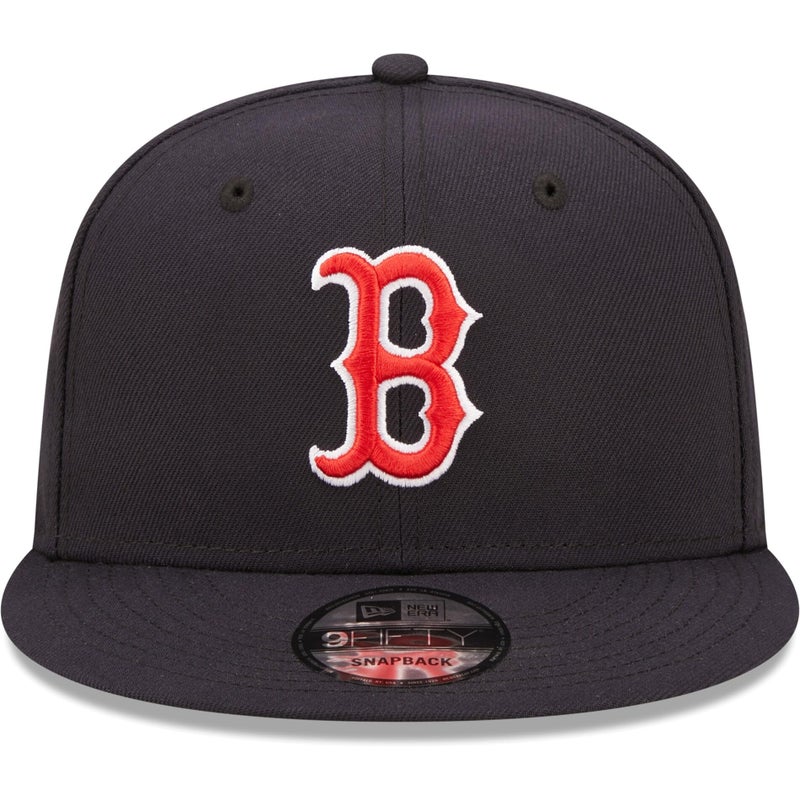 نيو ايرا New Era للجنسين-البالغين MLB 9Fifty Team Color أساسي بشعار أساسي قابل للتعديل قبعة Snapback مقاس واحد يناسب الجميع - Boston Red Sox Navy - Image 2