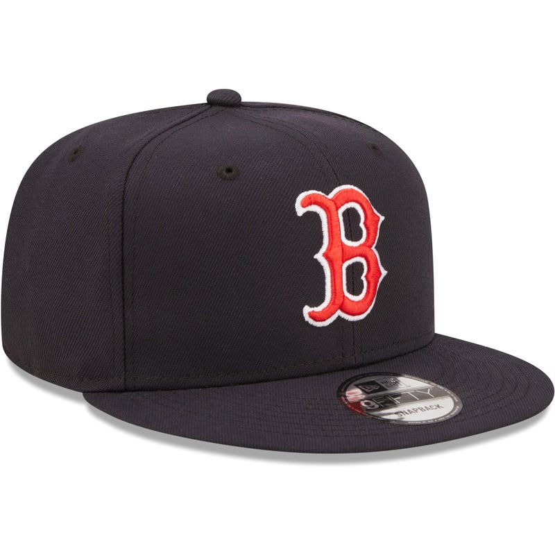 نيو ايرا New Era للجنسين-البالغين MLB 9Fifty Team Color أساسي بشعار أساسي قابل للتعديل قبعة Snapback مقاس واحد يناسب الجميع - Boston Red Sox Navy - Image 3