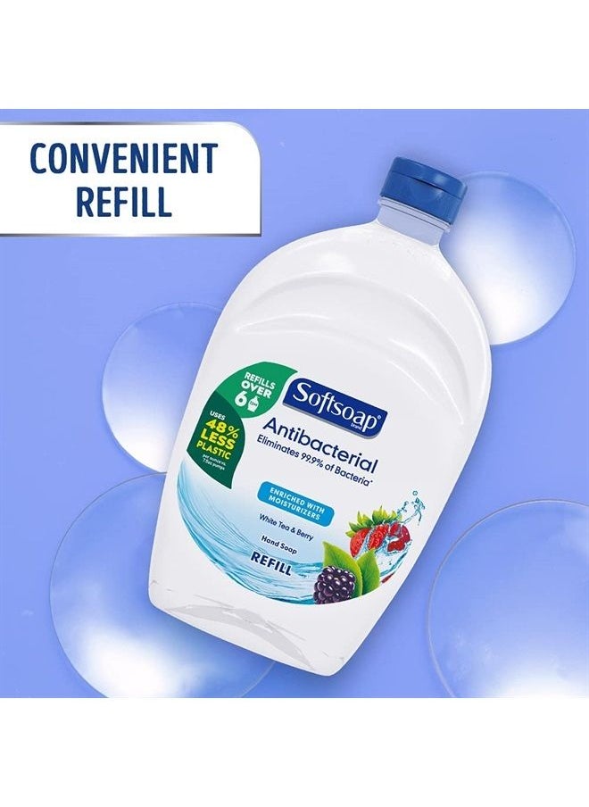 Softsoap US05259A SOFTSOAP Antibacterial Liquid Hand Soap Refill, White Tea and Berry Fusion, 50 Ounce Bottle, Pack of 6  - Image 3