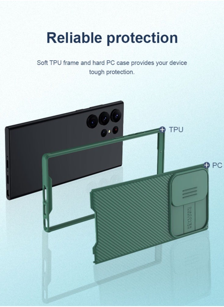 Nillkin Samsung Galaxy S24 Ultra Case Cover Nillkin Camshield Pro Case With Slide Camera Lens Protection PC Back & TPU Frame Bumper Protection for Samsung Galaxy S24 Ultra  - Image 3
