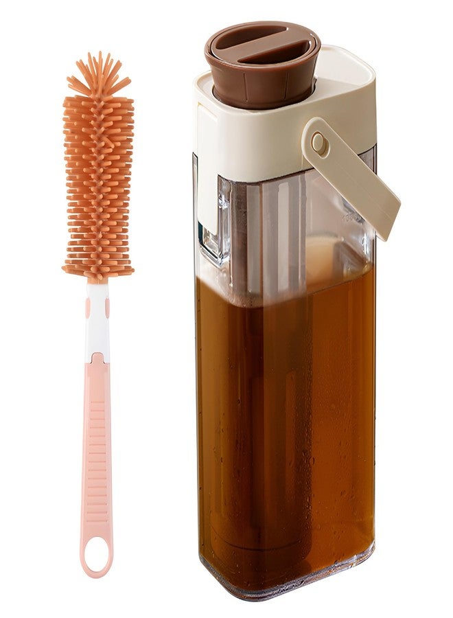 LamChyar 34 oz Cold Brew Coffee Maker, Cold Brew Pitcher for Fridge, Portable Cold Brew Coffee Maker, with Bottle Brush, Ice Brew Bottle for Ice Tea Coffee, Suitable for Home Outdoor Camping Trip - Image 1