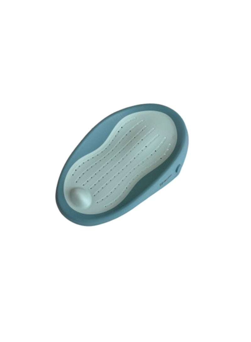 Moms Magic Baby Bath Rack with Soft TPE Back Support | Locking Feet System for Secure Use | Easy to Dry, Lightweight, Perfect for Bathtubs & Bathrooms - Image 1