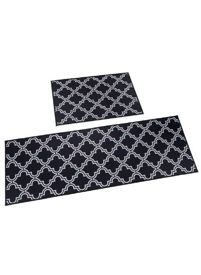 Home-Cloud حصيرة مطبخ منزل كلاود 6 مم مطبوعة بالفواكه سميكة مضادة للانزلاق، قابلة للغسل، حجم كبير، مطبوعة، حصيرة مطبخ مصممة قابلة للطي للأرضية في المنزل وغرفة النوم (40 × 120 سم 40 × 60 سم)(سجادة سوداء) - Image 2