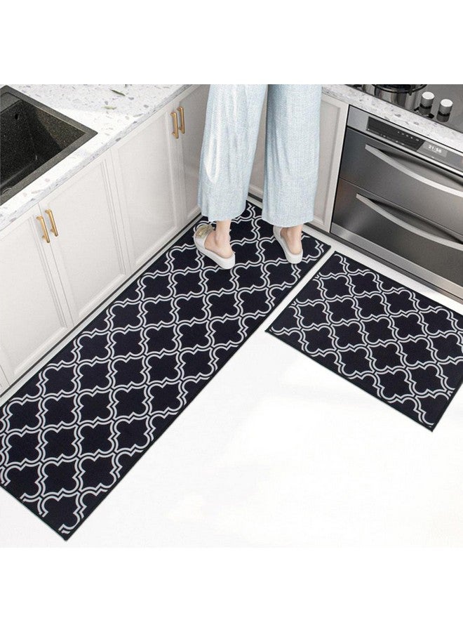 Home-Cloud حصيرة مطبخ منزل كلاود 6 مم مطبوعة بالفواكه سميكة مضادة للانزلاق، قابلة للغسل، حجم كبير، مطبوعة، حصيرة مطبخ مصممة قابلة للطي للأرضية في المنزل وغرفة النوم (40 × 120 سم 40 × 60 سم)(سجادة سوداء) - Image 1