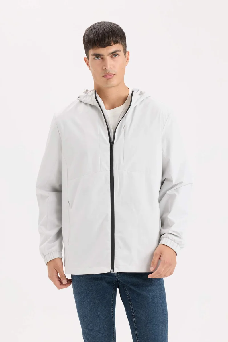 Defacto Regular Fit Hooded Cotton Lined Zippered Jacket