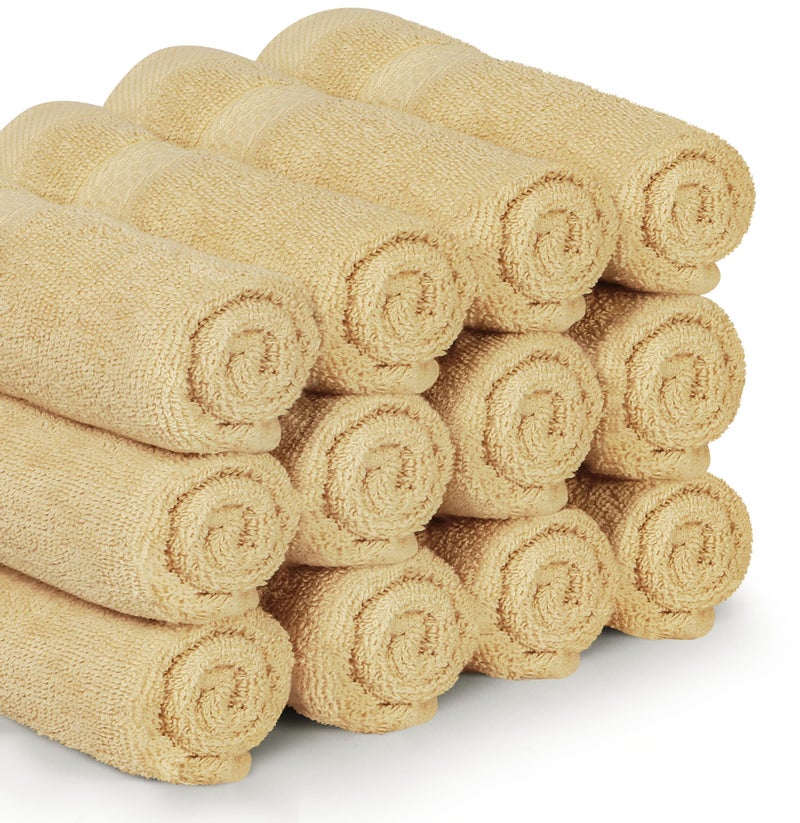 Utopia Towels 12 Pack Premium Wash Cloths Set, 12 by 12 Inches, 100% Cotton Ring Spun, Highly Absorbent and Soft Feel Essential Washcloths for Bathroom, Spa, Gym, and Face, Plum - Image 4