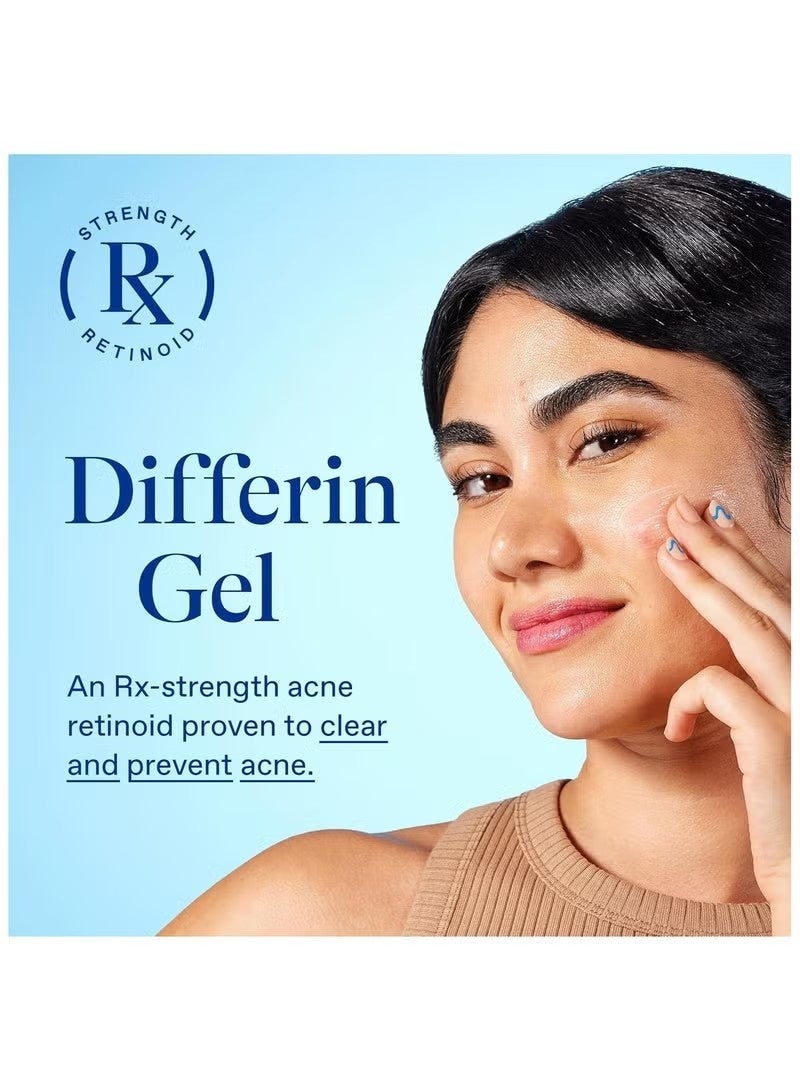 Differin Acne Treatment Gel, 90 Day Supply, Retinoid Treatment for Face with 0.1% Adapalene, Gentle Skin Care for Acne Prone Sensitive Skin, 45g Pump (Packaging May Vary) - Image 3