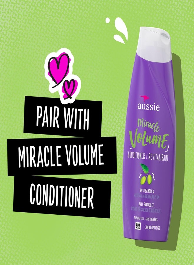 Aussie Paraben-Free Miracle Volume Conditioner for Fine Hair, Plum & Bamboo, 360ml (Pack of 6) - Image 3