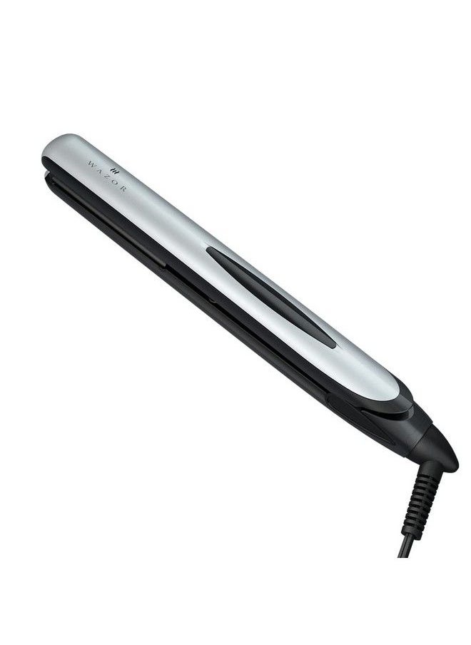 Hair Straightener And Curler Professional Ceramic 2 In 1 Flat Iron Instant Heat Up With Automatic Shut Off（60 Min）And Digital Lcd Display Adjust Temperature From 284℉ To 446℉ (1 Inch)