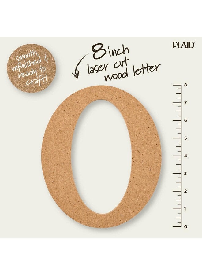 بلايد حرف خشبي غير مكتمل 8 بوصة سطح خشبي مثالي لمشاريع الفنون والحرف اليدوية 63594 8 بوصة - Image 2