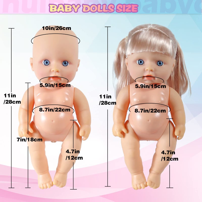 WONDOLL 19Pcs 8-10-inch-Doll-Clothes-Accessories Baby-Doll-Clothes Costumes Outfits Christmas Birthday Gift for Little Girl - Image 5