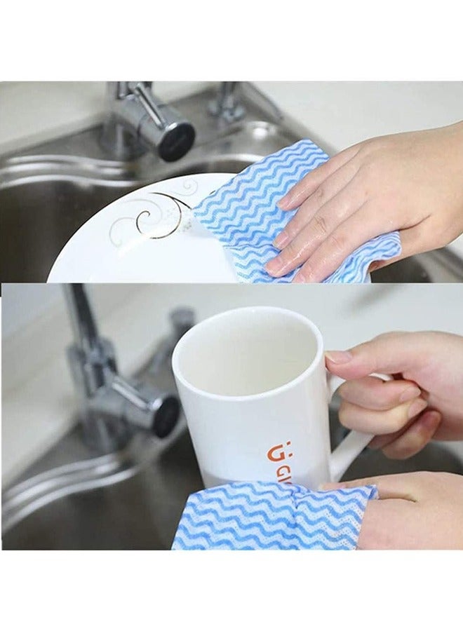 150Pcs/Roll REUsable Cleaning Wipe, Household &Kitchen Towels,Disposable Cleaning Cloth, Dish Cloth Dish Towels Dish Rags REUsable Kitchen Paper Towels, Wash Towels, Multicolor  - Image 4