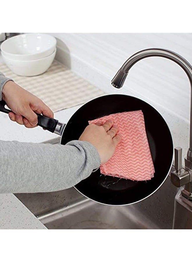 150Pcs/Roll REUsable Cleaning Wipe, Household &Kitchen Towels,Disposable Cleaning Cloth, Dish Cloth Dish Towels Dish Rags REUsable Kitchen Paper Towels, Wash Towels, Multicolor  - Image 2