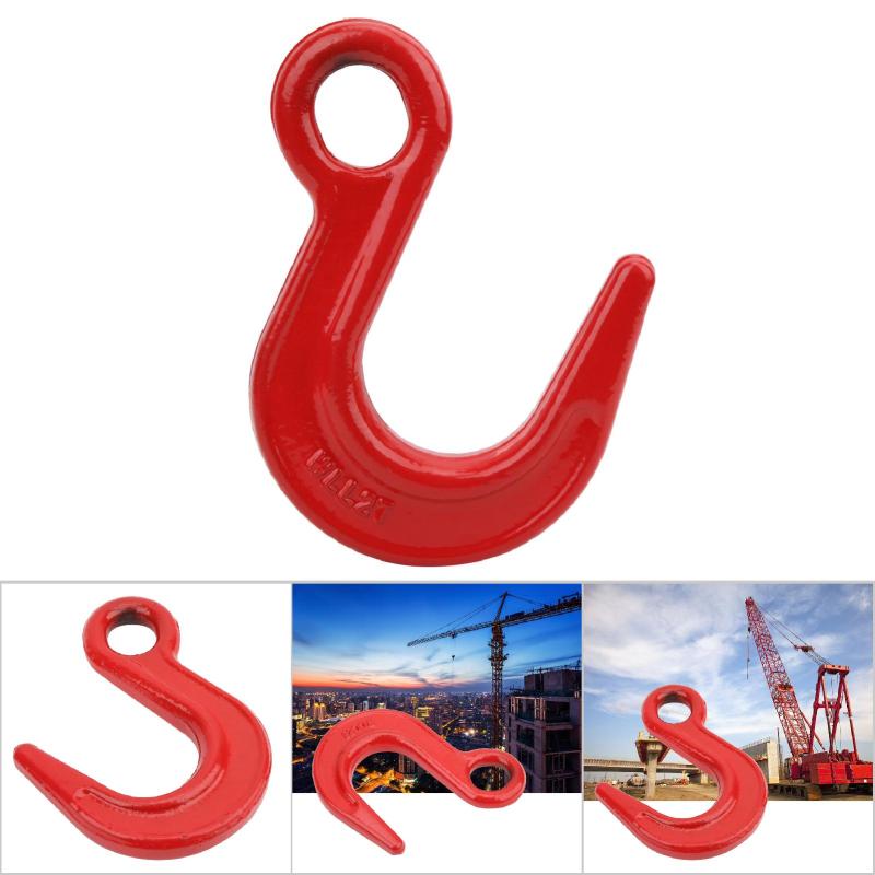 Lifting Hook: 1 Pc Alloy Steel Forged High Strength Load Bearing - Anti-Corrosion Anti-Wear Powder Coated Large Opening - for Factory Lifting Harbor Hoisting Construction - Image 2