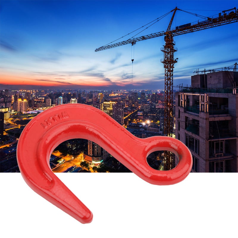 Lifting Hook: 1 Pc Alloy Steel Forged High Strength Load Bearing - Anti-Corrosion Anti-Wear Powder Coated Large Opening - for Factory Lifting Harbor Hoisting Construction - Image 3