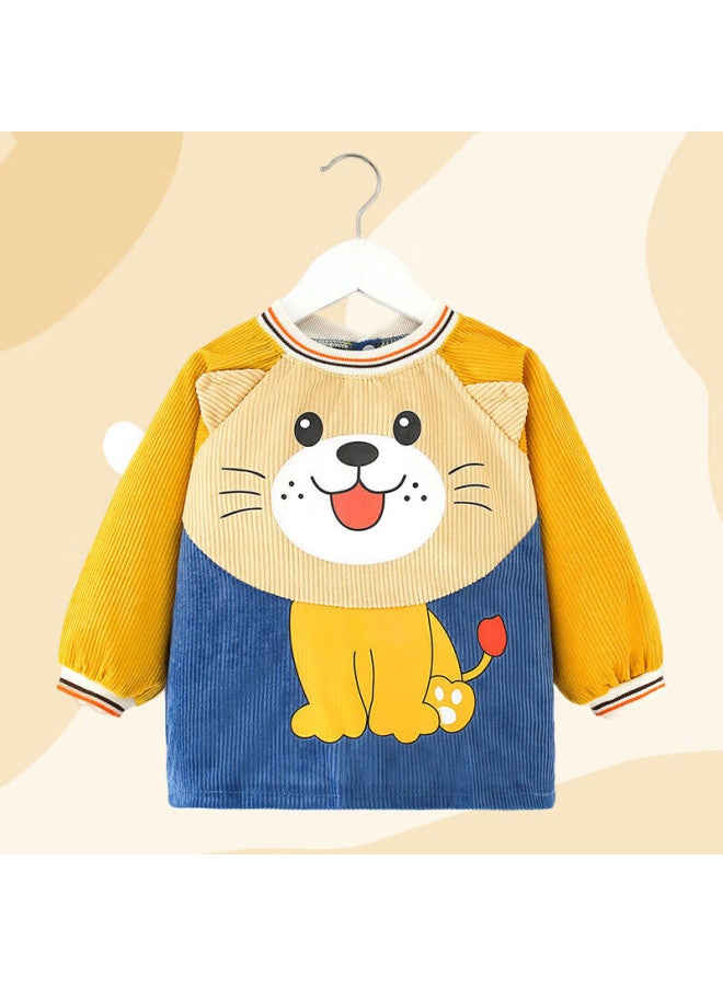 9i9 Baby Eating Smock, Waterproof Long-sleeve, Kindergarten Painting Clothes, Infant Anti-splash Clothing, Lion A127 - Image 5