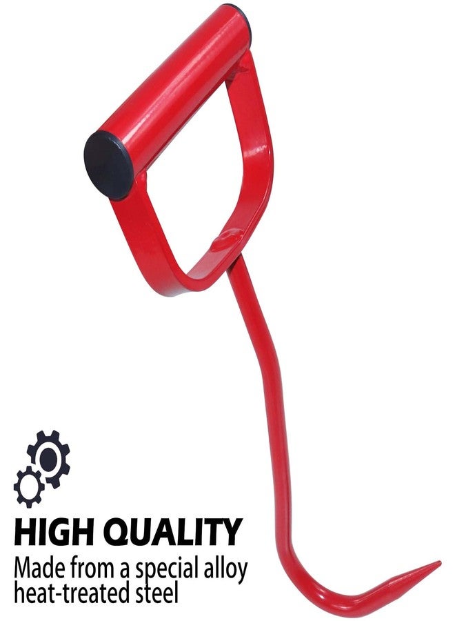 GUSUHAWK 2 Pack 11" Hay Hook Replaces 47010500, S47010500, Red, Made of Heavy Duty Metal, for Effortless Moving of Hay Bales - Image 5