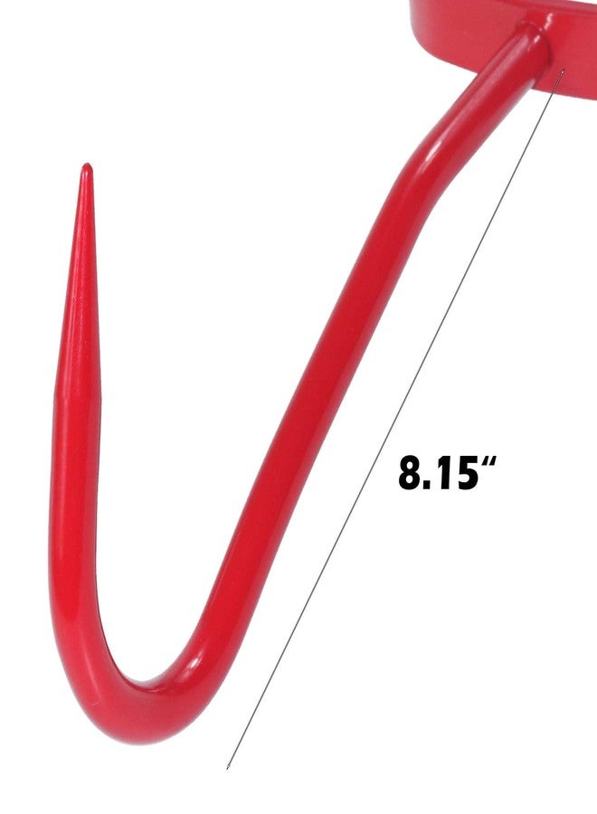 GUSUHAWK 2 Pack 11" Hay Hook Replaces 47010500, S47010500, Red, Made of Heavy Duty Metal, for Effortless Moving of Hay Bales - Image 2