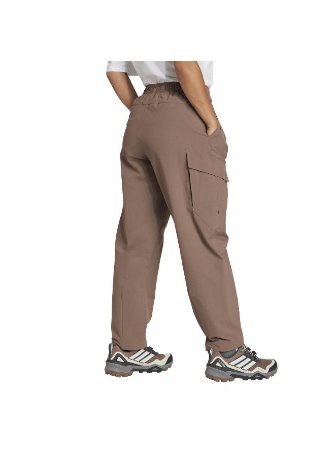 Adidas W Cargo Pants Brown Hiking Pants For Women XS - Image 3