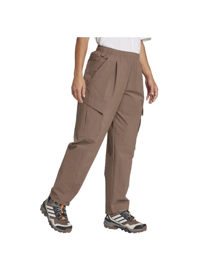 Adidas W Cargo Pants Brown Hiking Pants For Women XS - Image 4