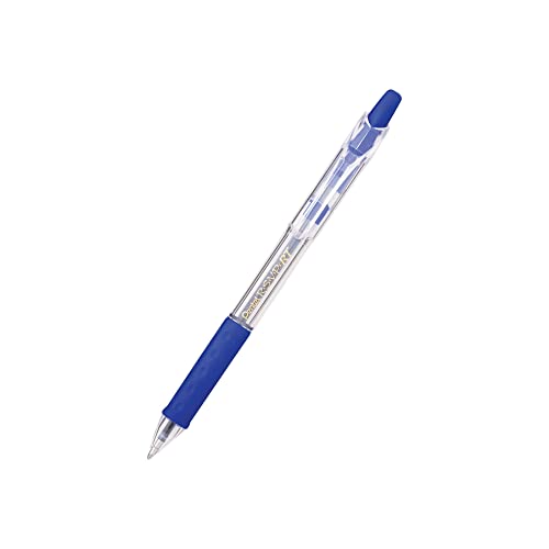 Pentel أقلام حبر جاف قابلة للسحب من بنتل® R.S.V.P.® RT، نقطة متوسطة، 1.0 مم، 61% معاد تدويره، أسطوانة زرقاء شفافة، حبر أزرق، عبوة من 12 قلم - Image 5